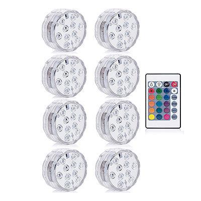 16 Colors Rgb Submersible Pool Light With Rf Remote Control - Illuminate Your Water Wonderland-16