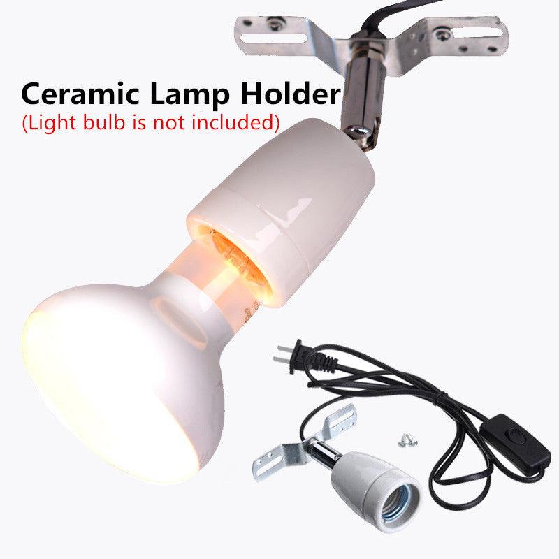 Reptile Pro 400W Ceramic Heat Lamp Holder With Rotating Base-1