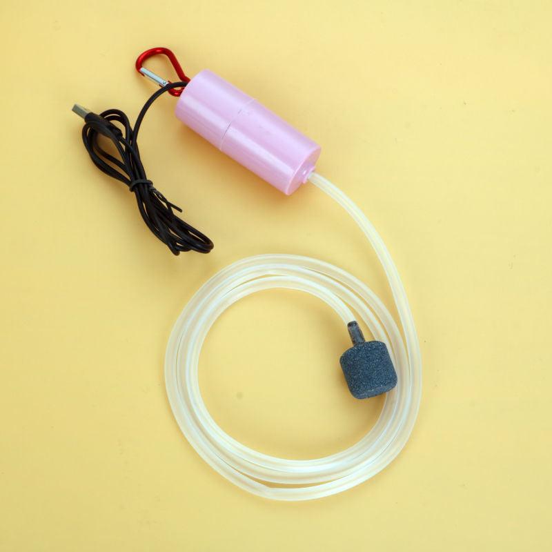 Portable Usb Aquarium Oxygen Air Pump - Silent And Energy Efficient Fish Tank Accessory-1