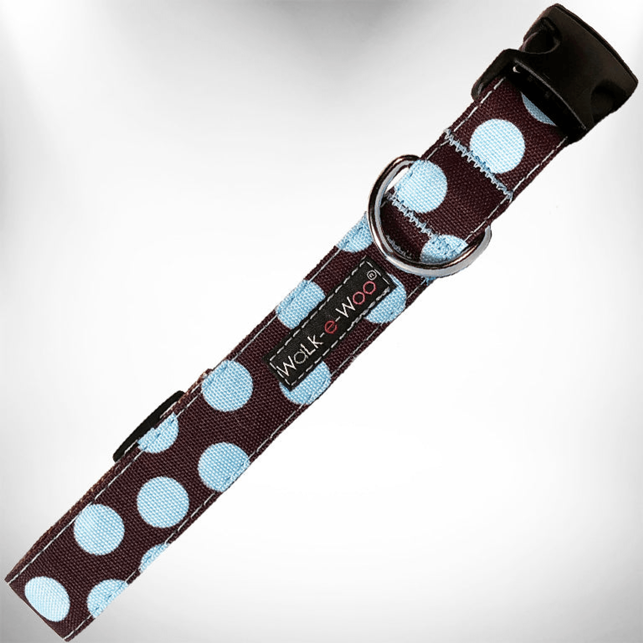 Elegant Red Polka Dot Dog Collar by Walk-e-Woo-35