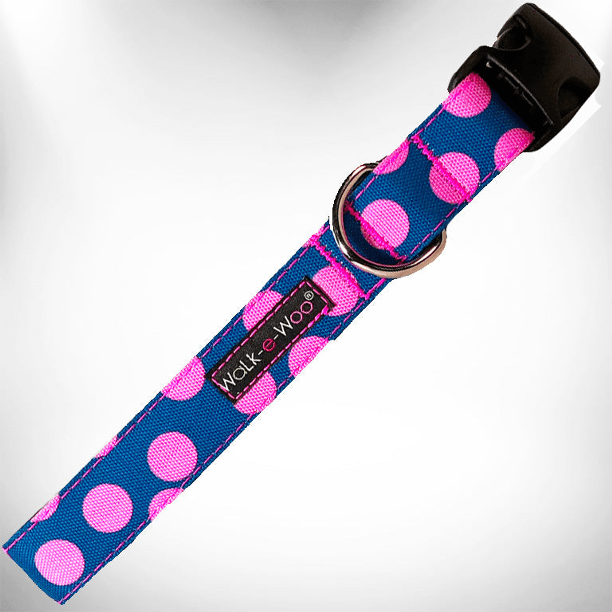 Elegant Red Polka Dot Dog Collar by Walk-e-Woo-23