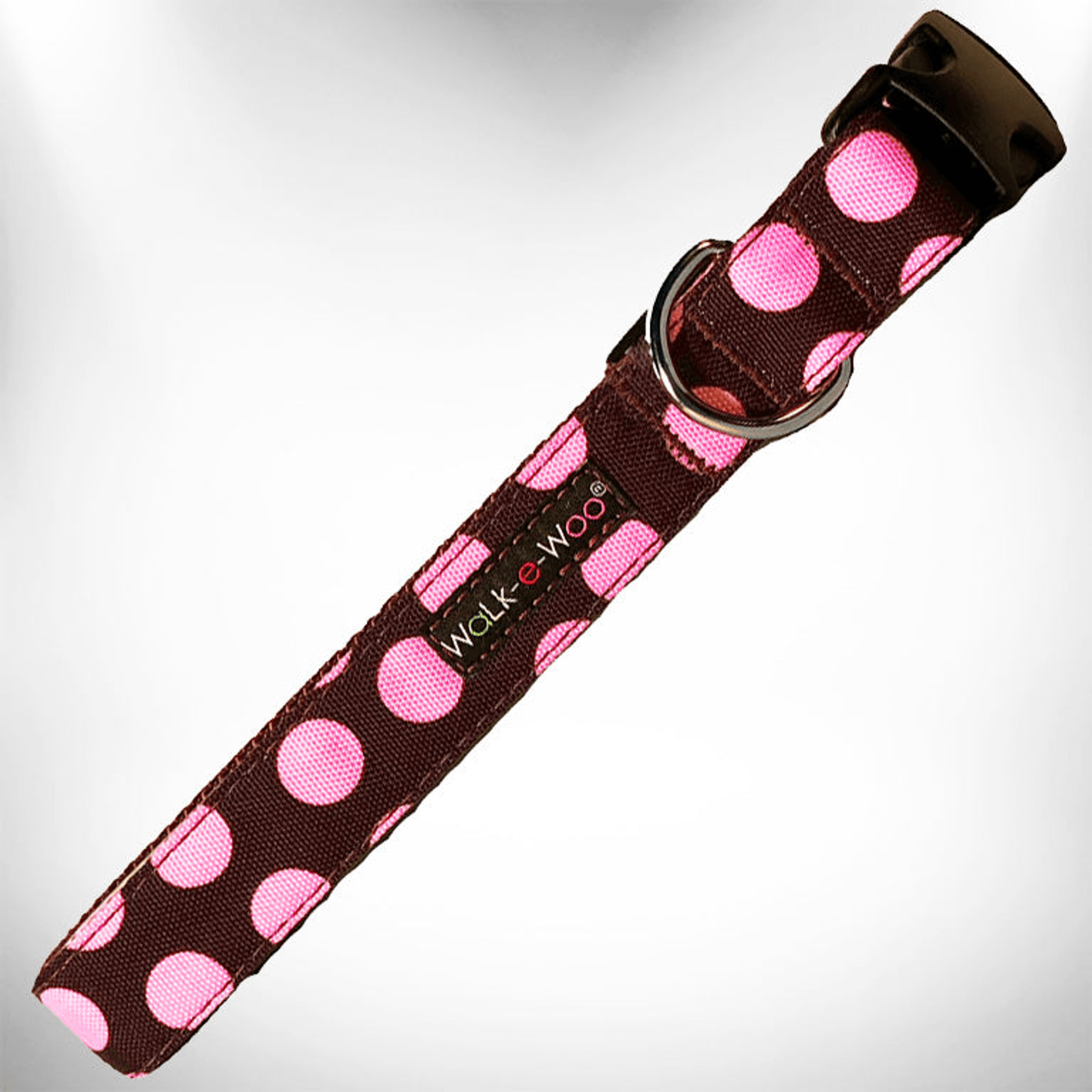Elegant Red Polka Dot Dog Collar by Walk-e-Woo-56