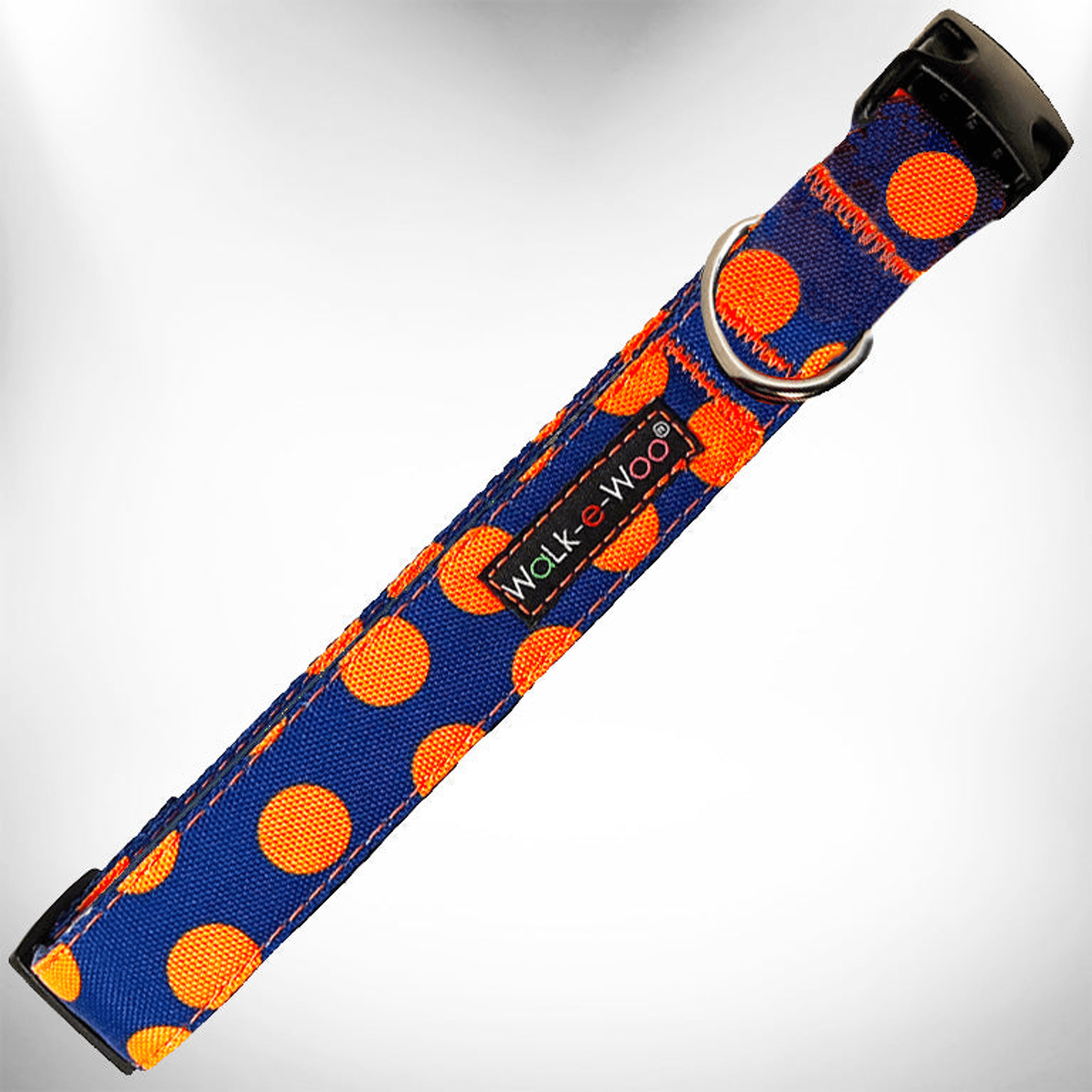Elegant Red Polka Dot Dog Collar by Walk-e-Woo-55