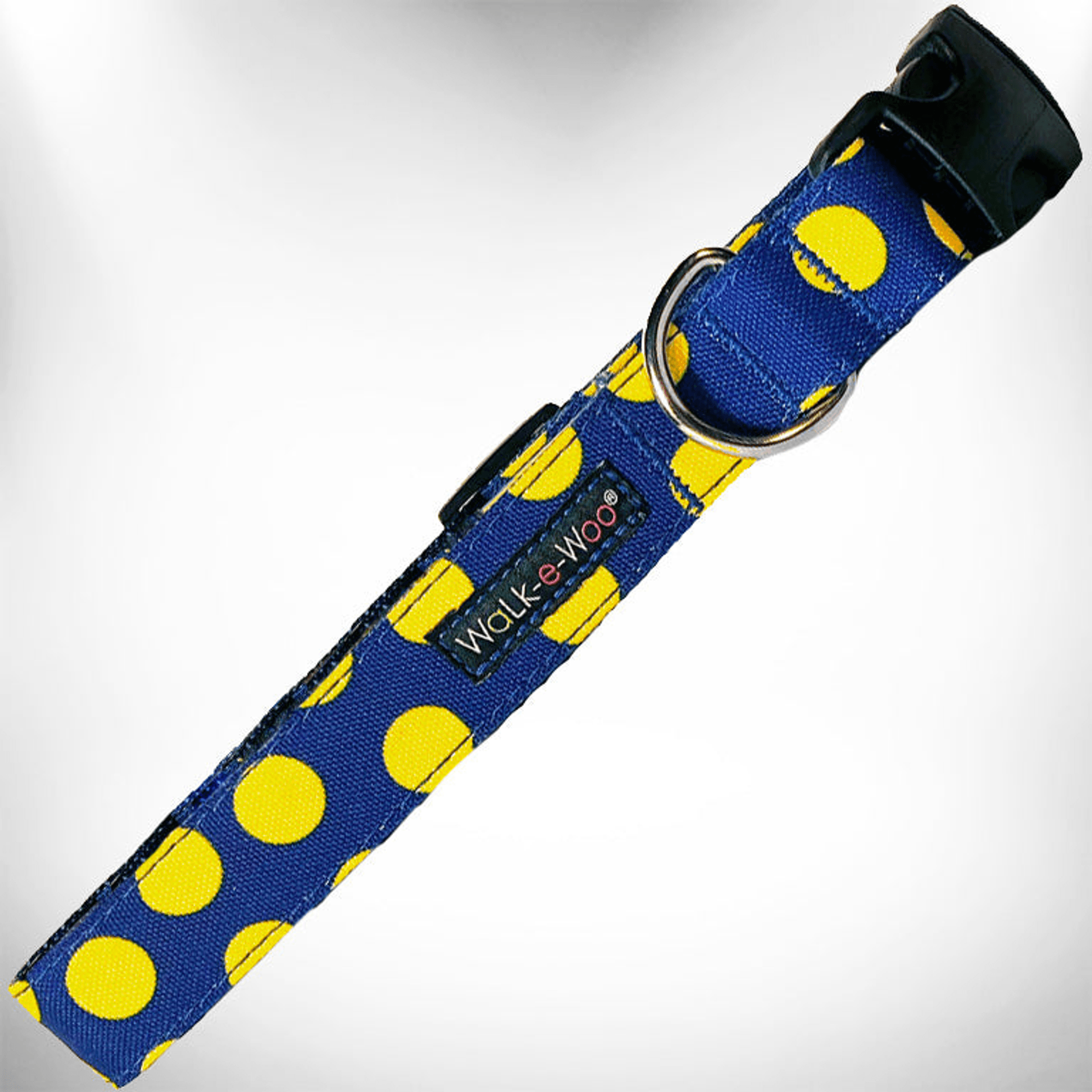 Elegant Red Polka Dot Dog Collar by Walk-e-Woo-57