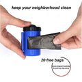 Nightwalk 4.5M Led Light And Waste Bag Dispenser Retractable Dog Leash-5