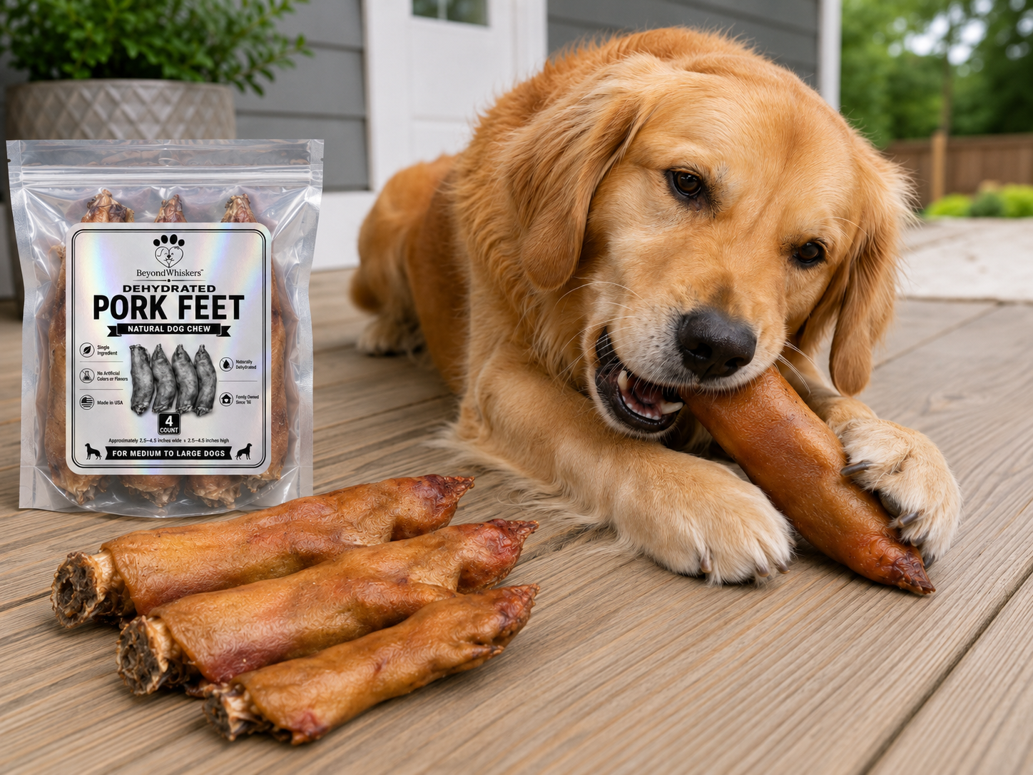 Dehydrated Pig Feet for Dogs-2