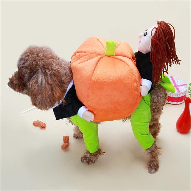 Pet Halloween Pumpkin Costume For Dogs-4