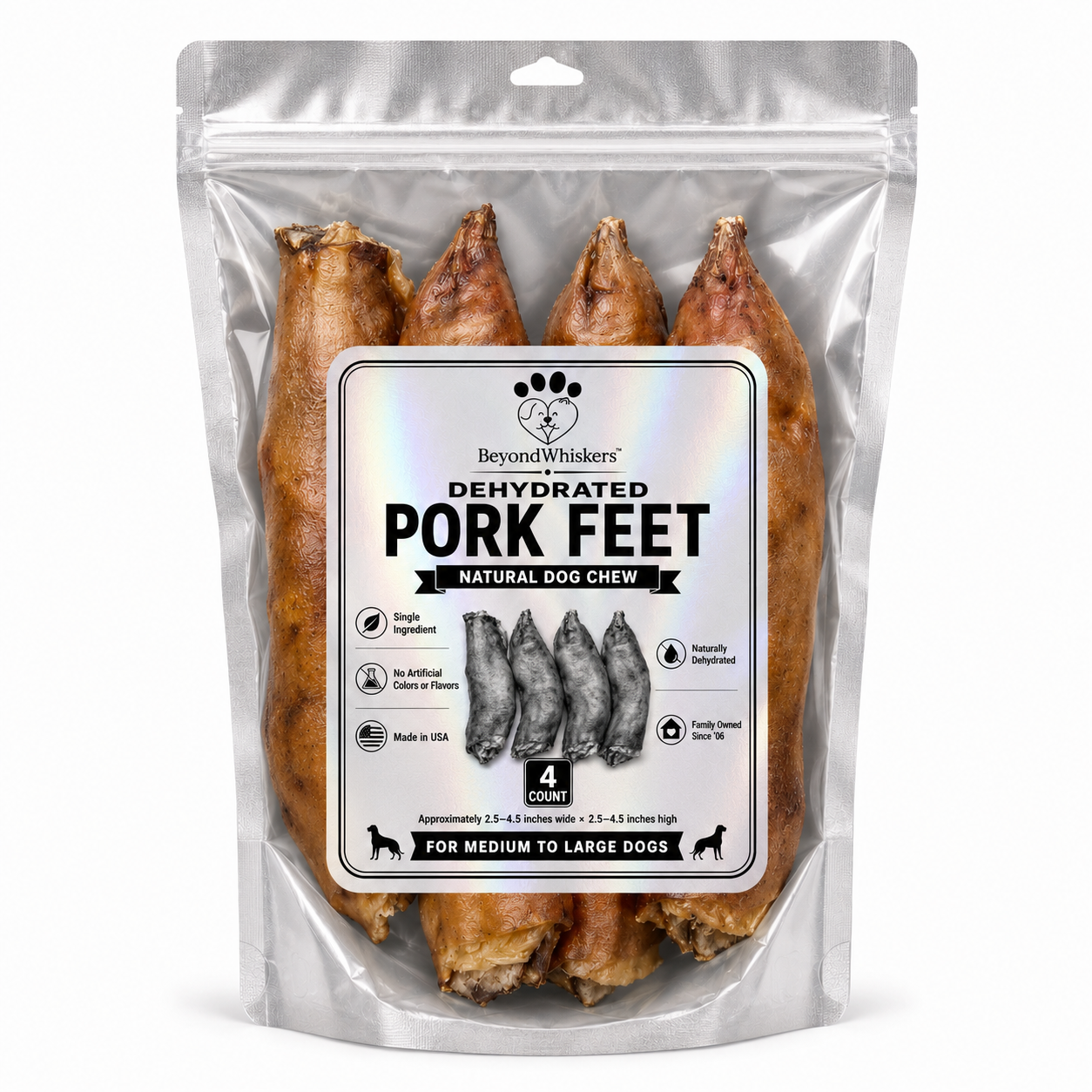 Dehydrated Pig Feet for Dogs-1