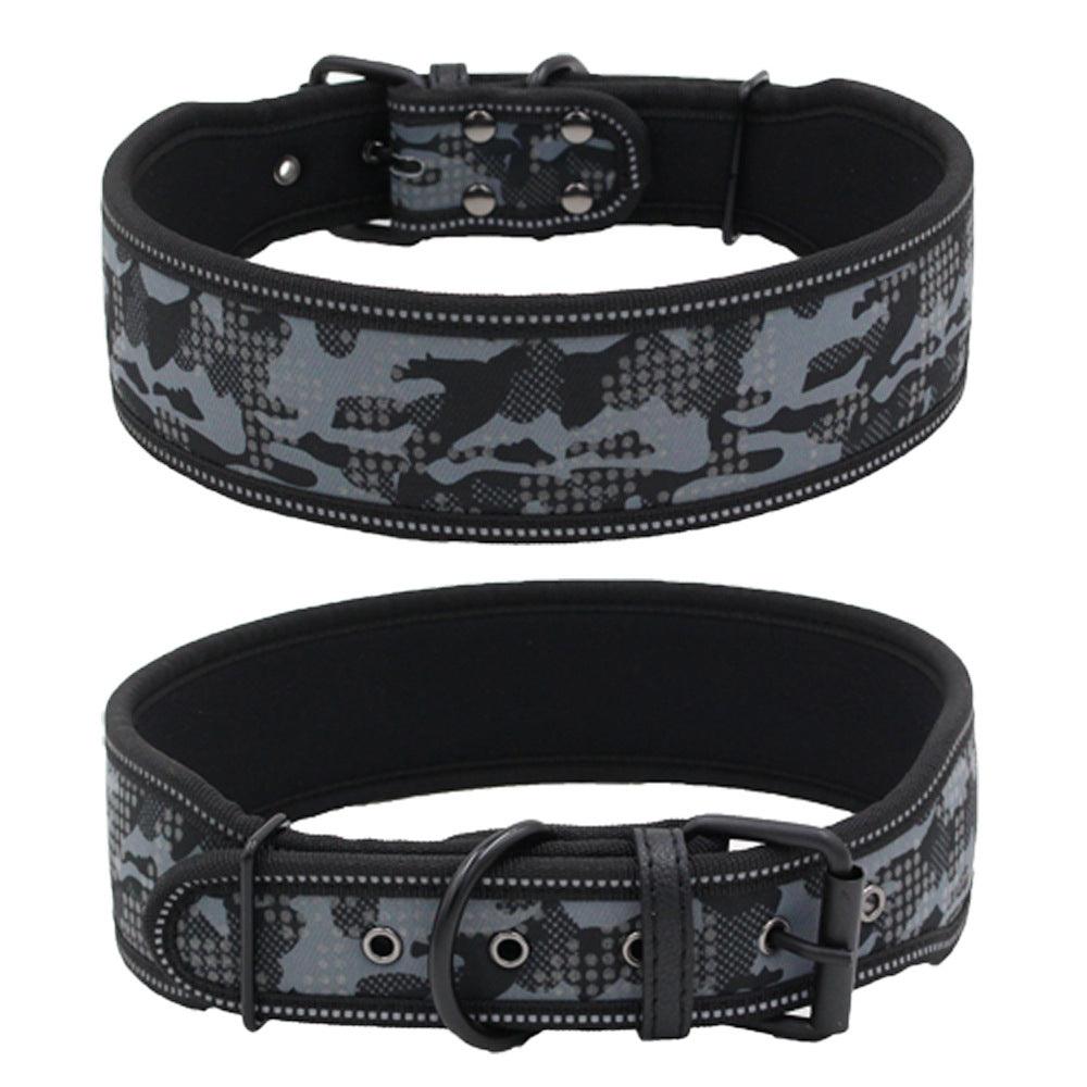 Reflective Camouflage Adventure Dog Collar-4