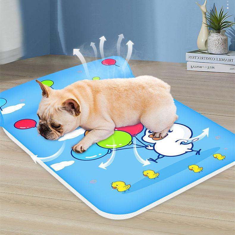 Cool Breeze Pet Comfort Mat: Breathable Cooling Pad With Pillow For Dogs And Cats-0