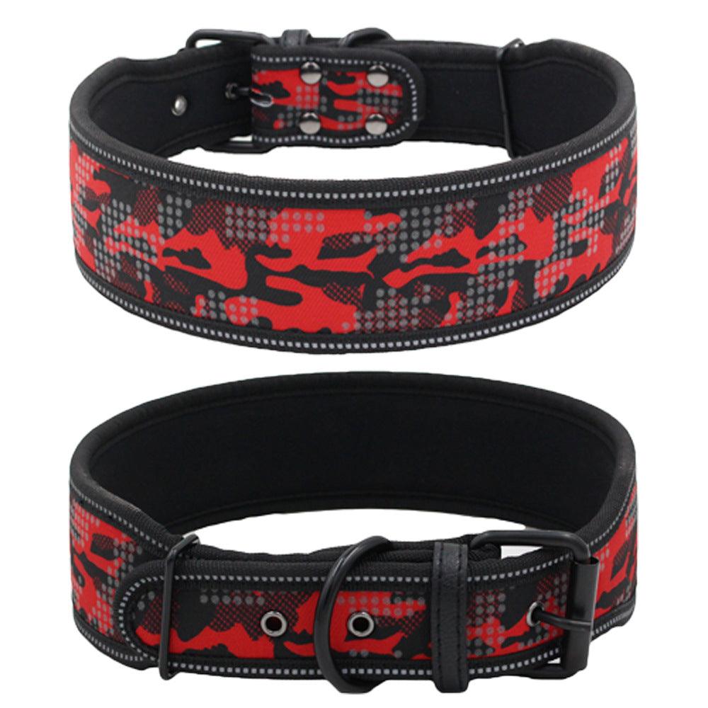 Reflective Camouflage Adventure Dog Collar-6