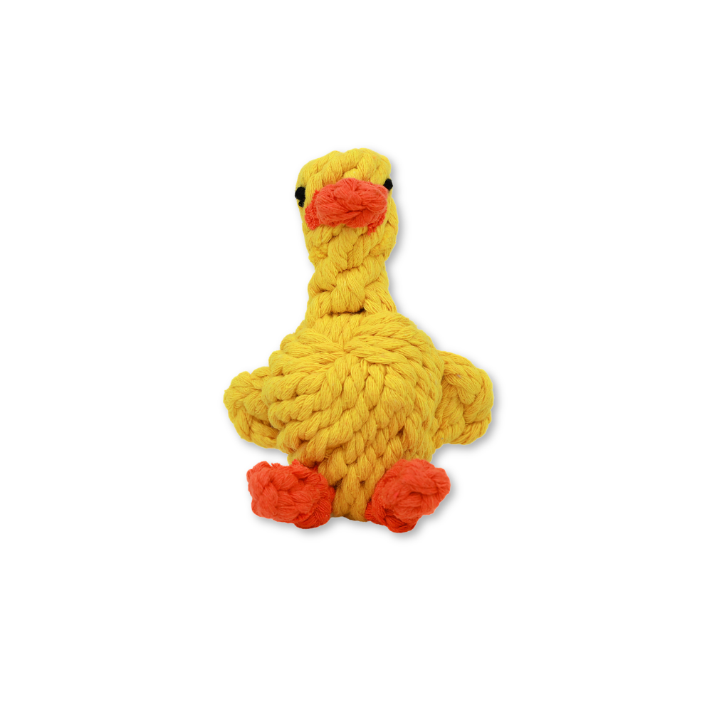 Sunny the Yellow Duck Rope Toy-0